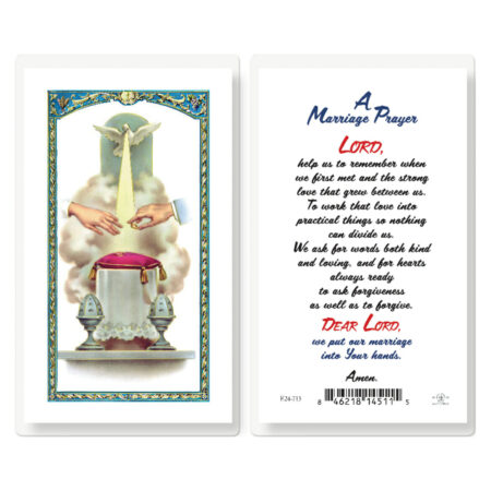 Marriage Prayer Laminated Holy Card - 25 Pack