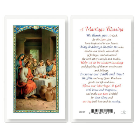 Marriage Blessing Laminated Holy Card - 25 Pack