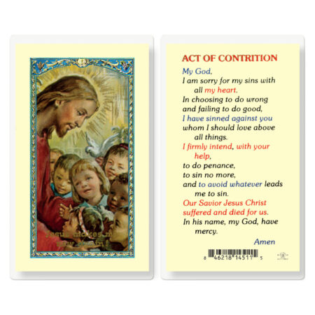 Act of Contrition Laminated Holy Card - 25 Pack