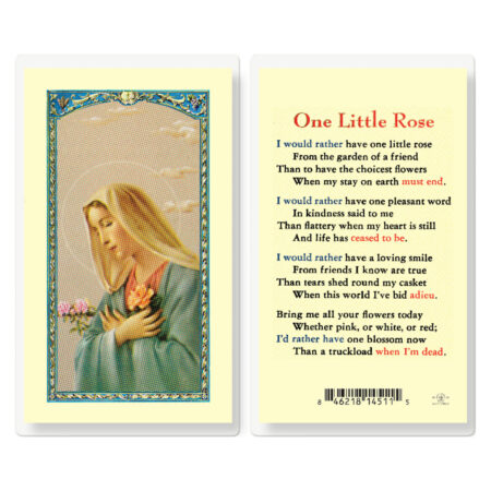 One Little Rose Hold Card - 25 Pack