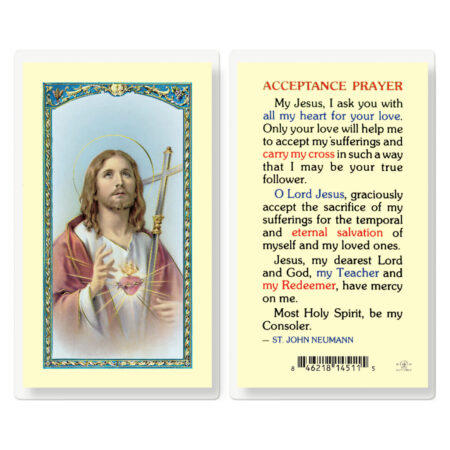 Acceptance Prayer Laminated Holy Card - 25 Pack