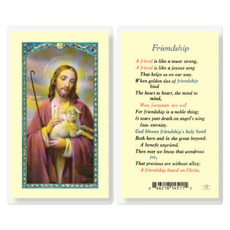 Friendship Laminated Holy Card - 25 Pack
