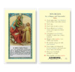 A Wife's Daily Prayer Laminated Holy Card - 25 Pack