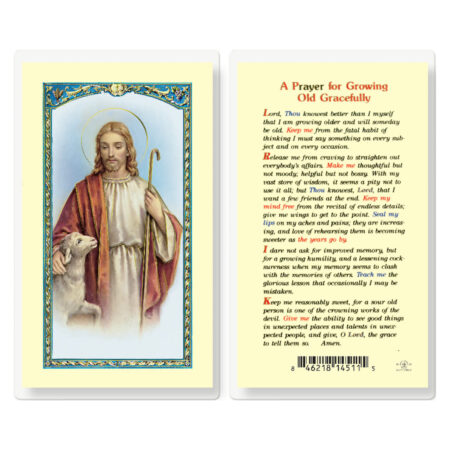 Growing Old Laminated Holy Card - 25 Pack