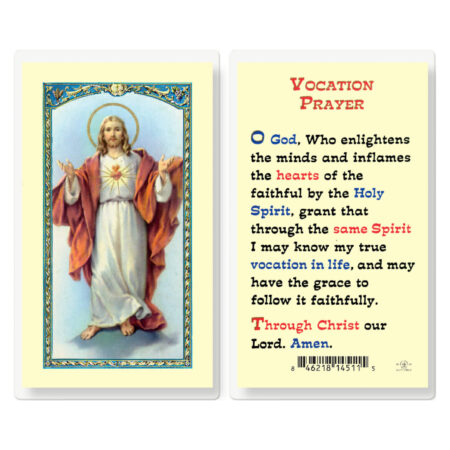 Vocation Prayer Laminated Holy Card - 25 Pack
