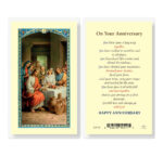 On Your Anniversary Laminated Holy Card - 25 Pack