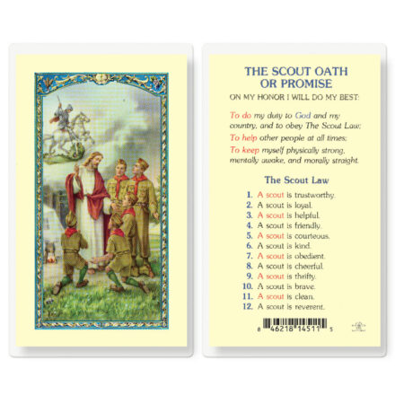 Boy Scout Promise Laminated Holy Card - 25 Pack