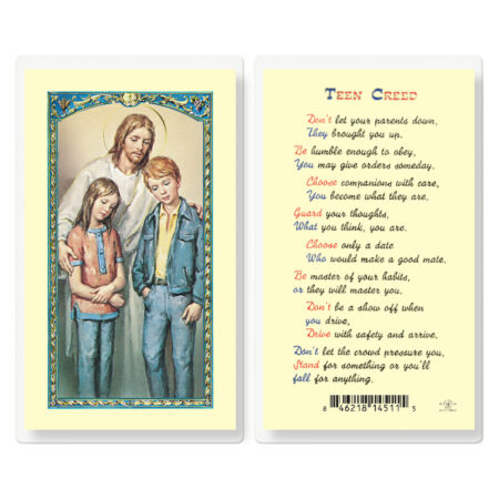 Teen Creed Laminated Holy Card - 25 Pack