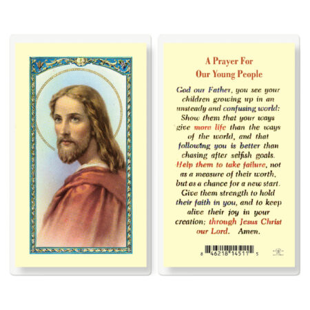 Prayer for Our Young Laminated Holy Card - 25 Pack