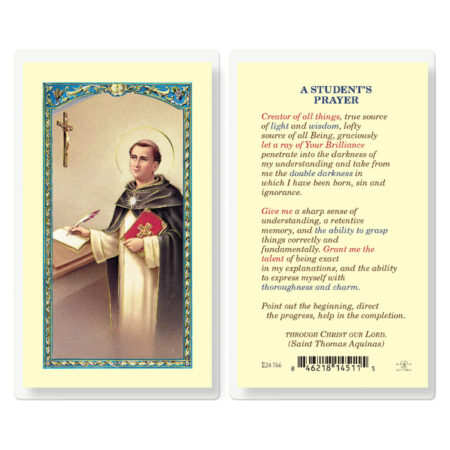 Students Prayer Laminated Holy Card - 25 Pack