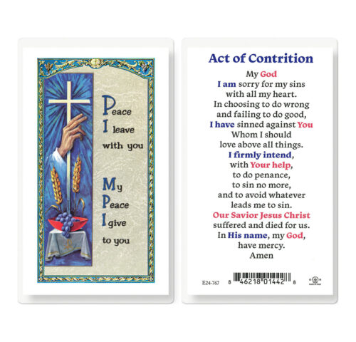 Act of Contrition Laminated Holy Card - 25 Pack