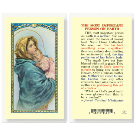 Most Important Person on Earth Laminated Holy Card - 25 Pack