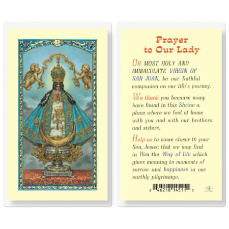 Our Lady of San Juan Laminated Holy Card - 25 Pack