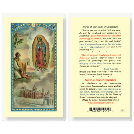 Our Lady of Guadalupe Laminated Holy Card - 25 Pack