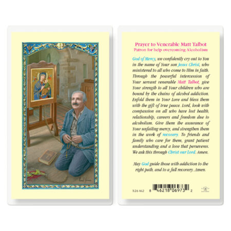 Saint Matt Talbot Laminated Holy Card - 25 Pack