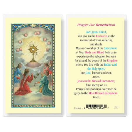 Benediction Prayer Laminated Holy Card - 25 Pack