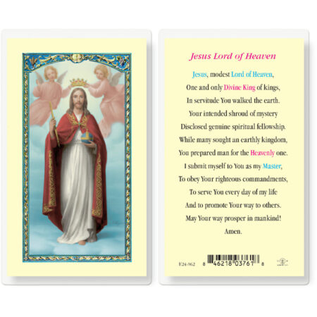Lord of Heaven Laminated Holy Card - 25 Pack