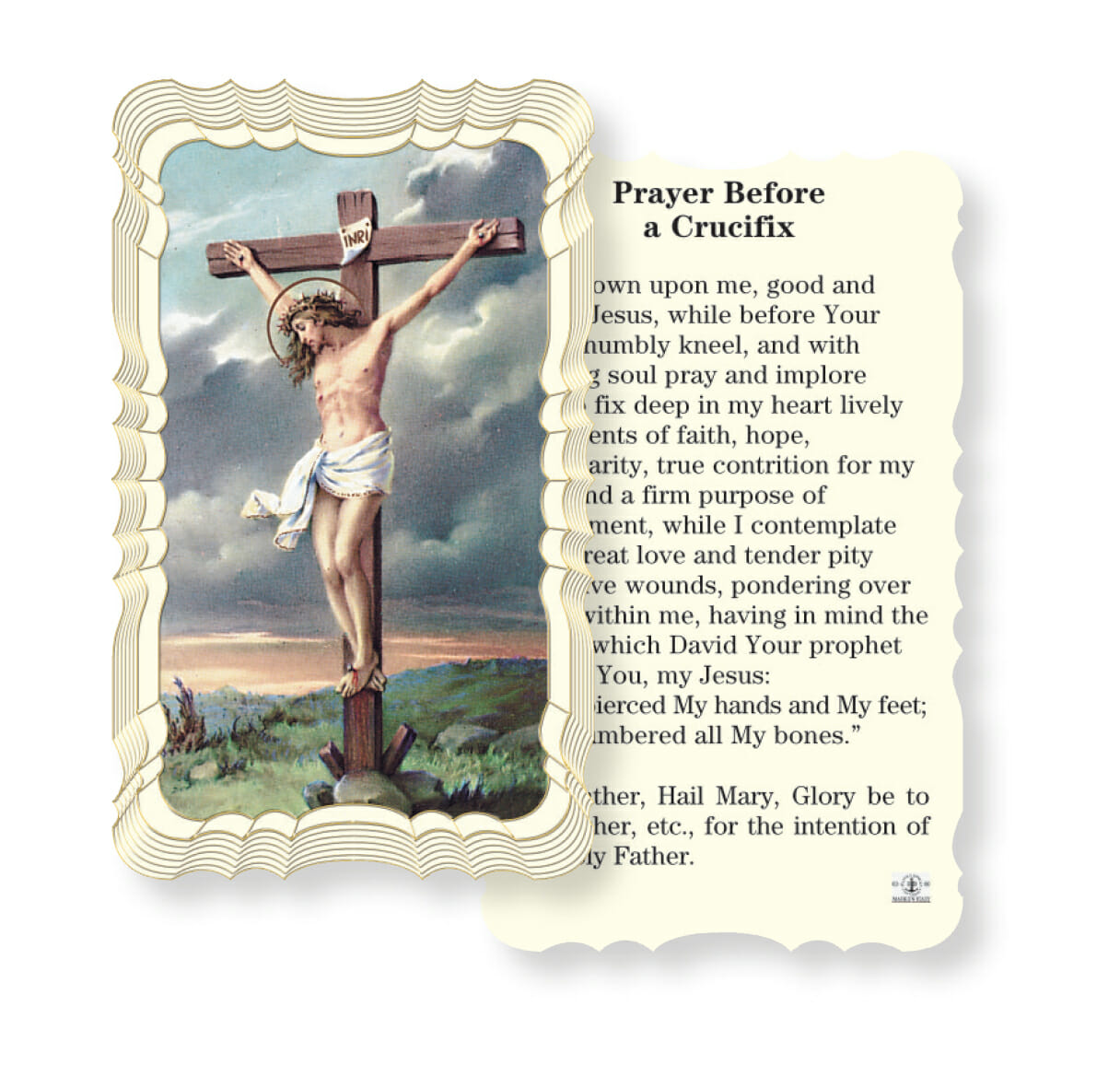 Crucifixion Holy Card 50 Pack Buy Religious Catholic Store