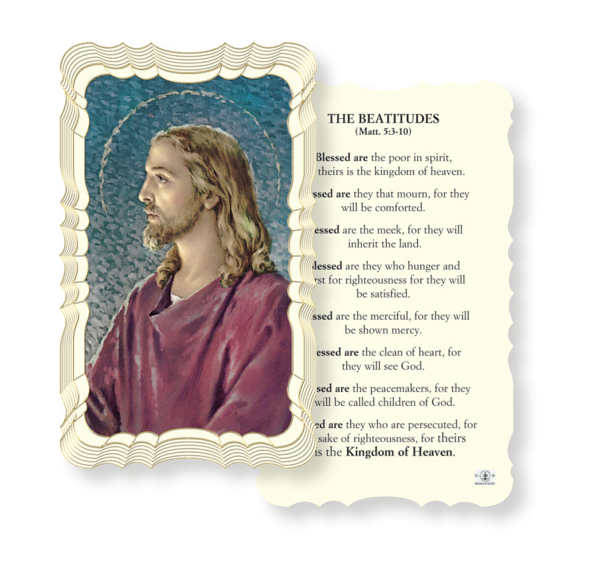 The Beatitudes Holy Card 50 Pack Buy Religious Catholic Store