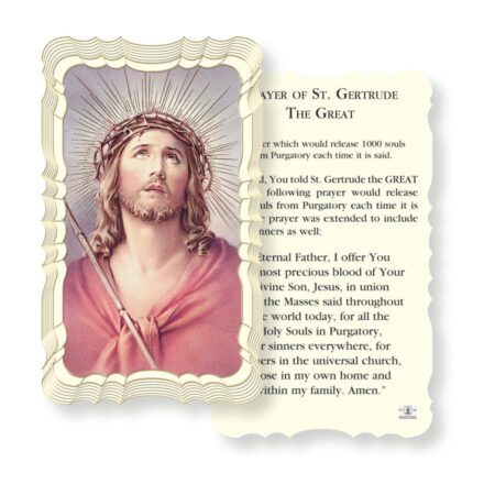Saint Gertrude the Great Holy Card - 50 Pack