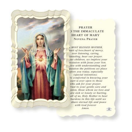 Immaculate Heart of Mary Holy Card - 50 Pack