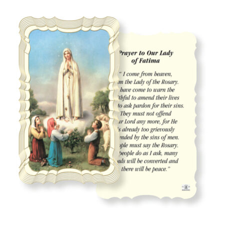 Our Lady of Fatima Holy Card - 50 Pack