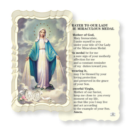 Our Lady of the Miraculous Medal Holy Card - 50 Pack