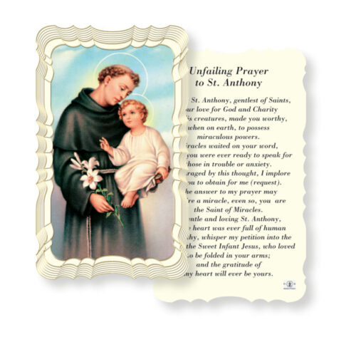 Unfailing Prayer to Saint Anthony Holy Card - 50 Pack