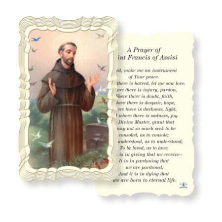 Saint Francis of Assisi Holy Card - 50 Pack