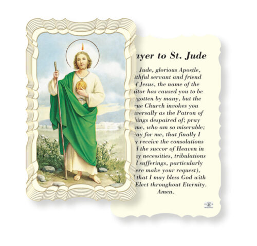 Prayer to Saint Jude Holy Card - Gold Embossed - 50 Pack