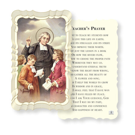 Teacher'S Prayer- J.B. De La Salle Holy Card - 50 Pack