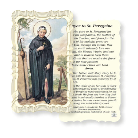 Saint Peregrine Holy Card - 50 Pack