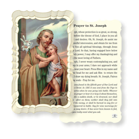 Saint Joseph Holy Card - Prayer on Back - 50 Pack