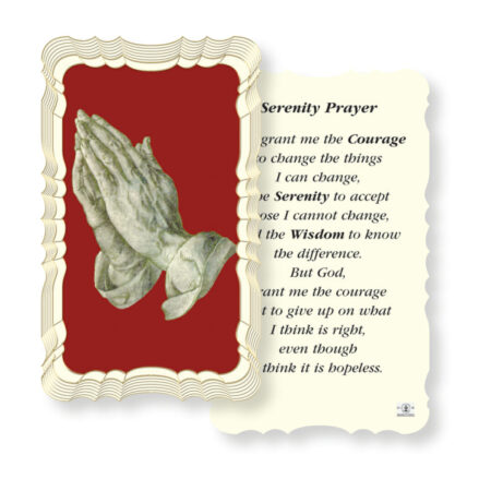 Serenity Prayer Gold Holy Card - 50 Pack