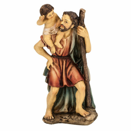 Saint Christopher with Jesus Resin Statue