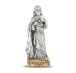 Sacred Heart of Jesus Pewter Statue