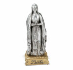 Our Lady of Lourdes Pewter Statue