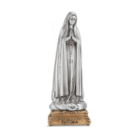 Our Lady of Fatima Pewter Statue