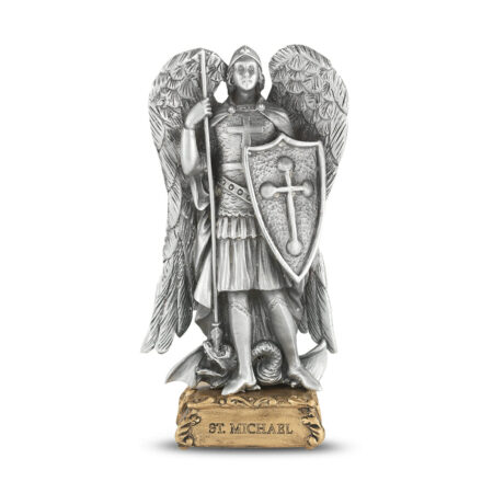 St. Michael the Archangel Pewter Statue