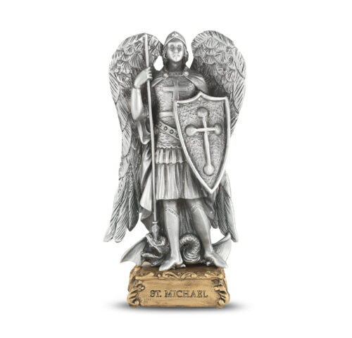 St. Michael the Archangel Pewter Statue