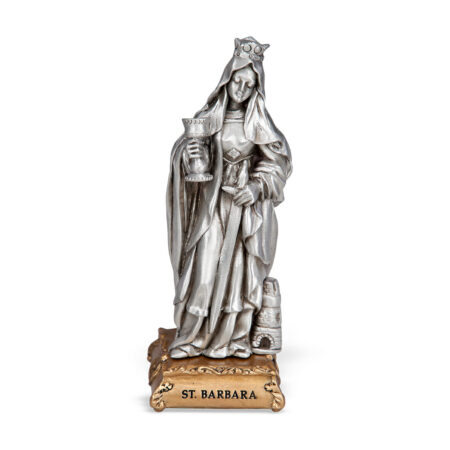 St. Barbara of Phoenicia Pewter Statue