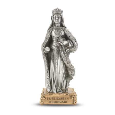 St. Eliziabeth of Hungary Pewter Statue