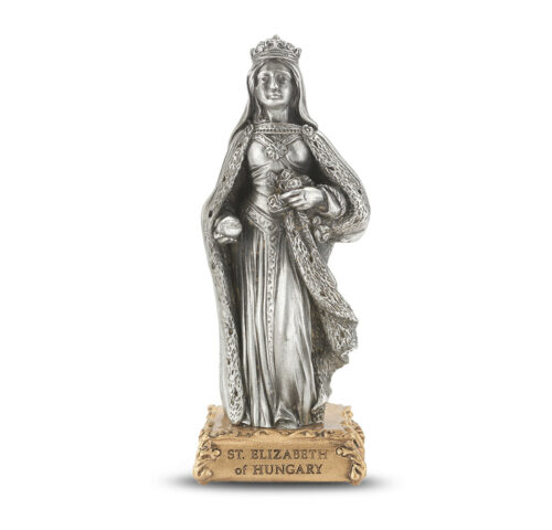 St. Eliziabeth of Hungary Pewter Statue