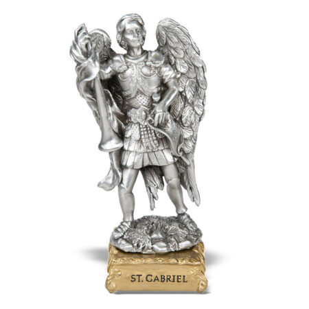St. Gabriel the Archangel Pewter Statue