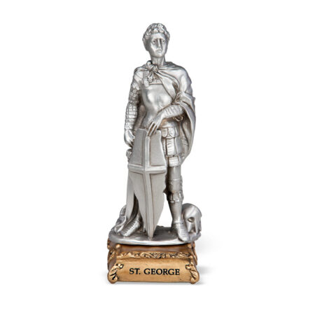 St. George the Soldier Pewter Statue