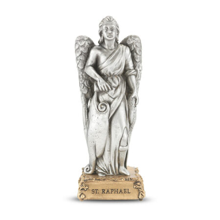 St. Raphael the Archangel Pewter Statue
