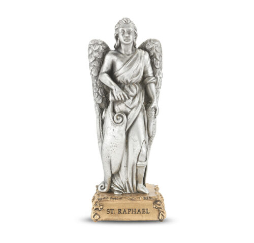 St. Raphael the Archangel Pewter Statue