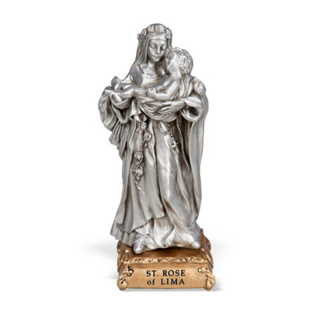 St. Rose of Lima Pewter Statue