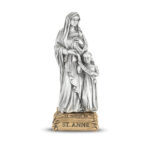 St. Anne (Mother of Mary) Pewter Statue