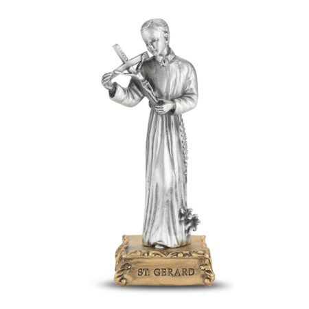 St. Gerard Majella Pewter Statue